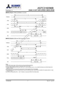 AS7C316096B-10BIN Datasheet Page 8