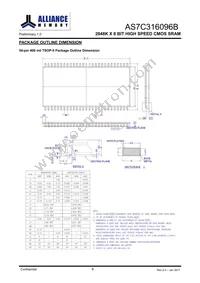 AS7C316096B-10BIN Datasheet Page 10