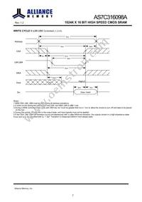 AS7C316098A-10BINTR Datasheet Page 8