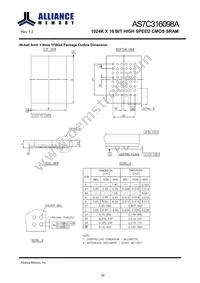 AS7C316098A-10BINTR Datasheet Page 11