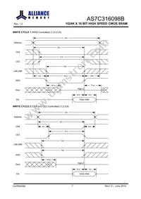 AS7C316098B-10TIN Datasheet Page 8
