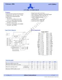 AS7C32096A-20TIN Datasheet Cover