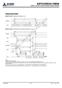 AS7C325632-10BINTR Datasheet Page 7