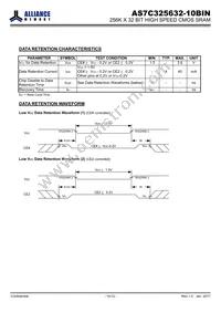 AS7C325632-10BINTR Datasheet Page 10