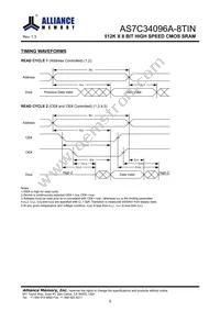 AS7C34096A-8TINTR Datasheet Page 6