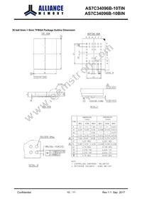 AS7C34096B-10BINTR Datasheet Page 10
