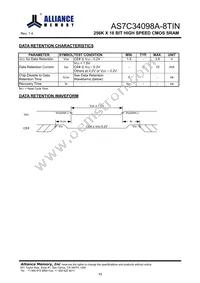 AS7C34098A-8TINTR Datasheet Page 11