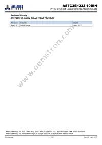 AS7C351232-10BIN Datasheet Cover
