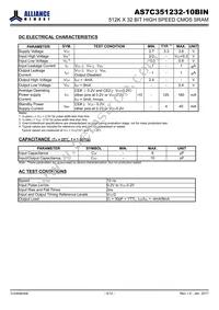 AS7C351232-10BIN Datasheet Page 5