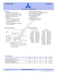 AS7C4096A-20TIN Datasheet Cover