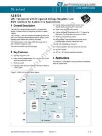 AS8530-ASOM Datasheet Cover