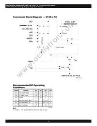 AS8C803625A-QC75N Datasheet Page 4