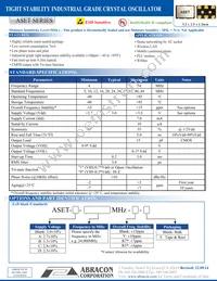 ASET-50.000MHZ-Y-T Datasheet Cover