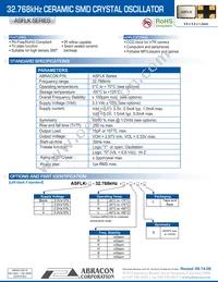 ASFLK-32.768KHZ-LJ-T Datasheet Cover