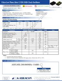 ASFLMX-200.000MHZ-5ABB-T Datasheet Cover