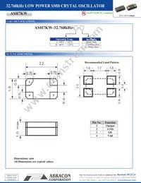 ASH7KW-32.768KHZ-L-T Datasheet Page 2