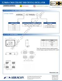 ASHEK4-32.768KHZ-T Datasheet Page 2