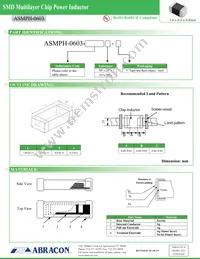 ASMPH-0603-R22M-T Datasheet Page 2