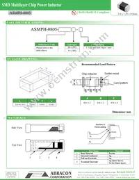 ASMPH-0805-4R7M-T Datasheet Page 2