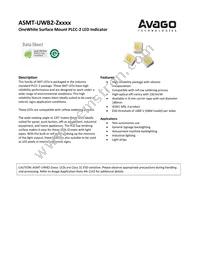 ASMT-UWB2-ZX3J2 Datasheet Cover