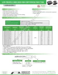 ASPI-0312FS-470M-T2 Datasheet Cover
