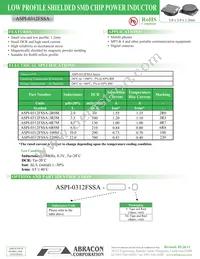 ASPI-0312FSSA-220M-T4 Datasheet Cover
