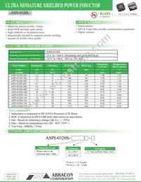 ASPI-0320S-470M-T3 Datasheet Cover