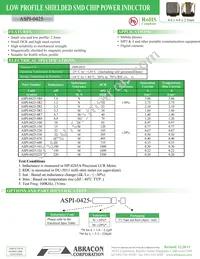ASPI-0425-1R0N-T3 (3K/REEL) Datasheet Cover
