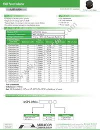 ASPI-0504-820K-T Datasheet Cover