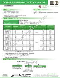 ASPI-0628-0R9N-T1 Datasheet Cover