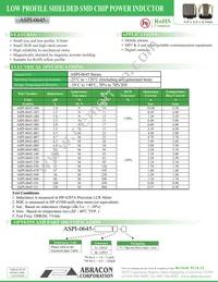 ASPI-0645-6R8M-T Datasheet Cover