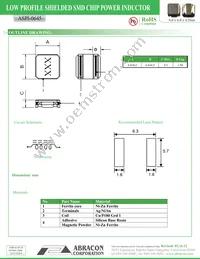 ASPI-0645-6R8M-T Datasheet Page 2