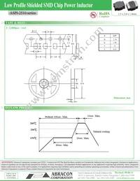ASPI-2510-4R7M-T2 Datasheet Page 3