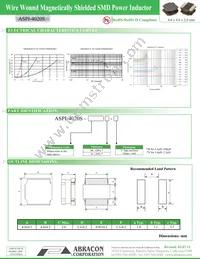 ASPI-4020S-820M-T Datasheet Page 2