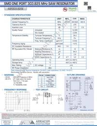 ASR303.825E-T Datasheet Cover