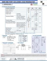 ASR423.22E-T Datasheet Cover