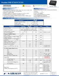 AST3TQ-V-19.440MHZ-28-T2 Datasheet Cover