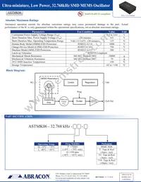 ASTMK06-32.768KHZ-LQ-T Datasheet Page 2