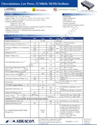ASTMKJ-32.768KHZ-MP-DCC Datasheet Cover