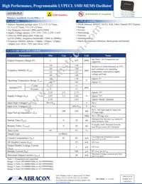 ASTMUPLPV-500.000MHZ-LJ-E-T3 Datasheet Cover