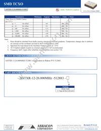 ASTXR-12-26.000MHZ-512883-T Datasheet Page 2