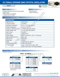 ASVK-32.768KHZ-Z-ECS-T Datasheet Cover