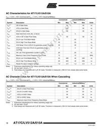 AT17C010A-10QI Datasheet Page 12