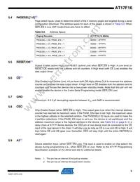 AT17F16-30TQI Datasheet Page 5