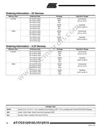 AT17LV010-10CC Datasheet Page 14