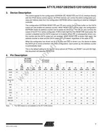 AT17LV040-10BJI Datasheet Page 7
