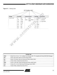 AT17LV040-10BJI Datasheet Page 17