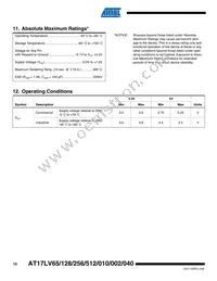 AT17LV512-10PC Datasheet Page 10