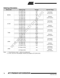 AT17N512-10PI Datasheet Page 12