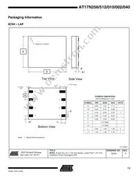 AT17N512-10PI Datasheet Page 13